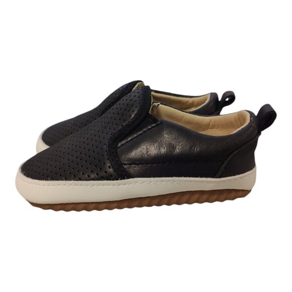 Little Bipsy Lucas Slide On Baby/Crib Shoes Black Boys Size 3 (12-18Months) - Picture 3 of 7